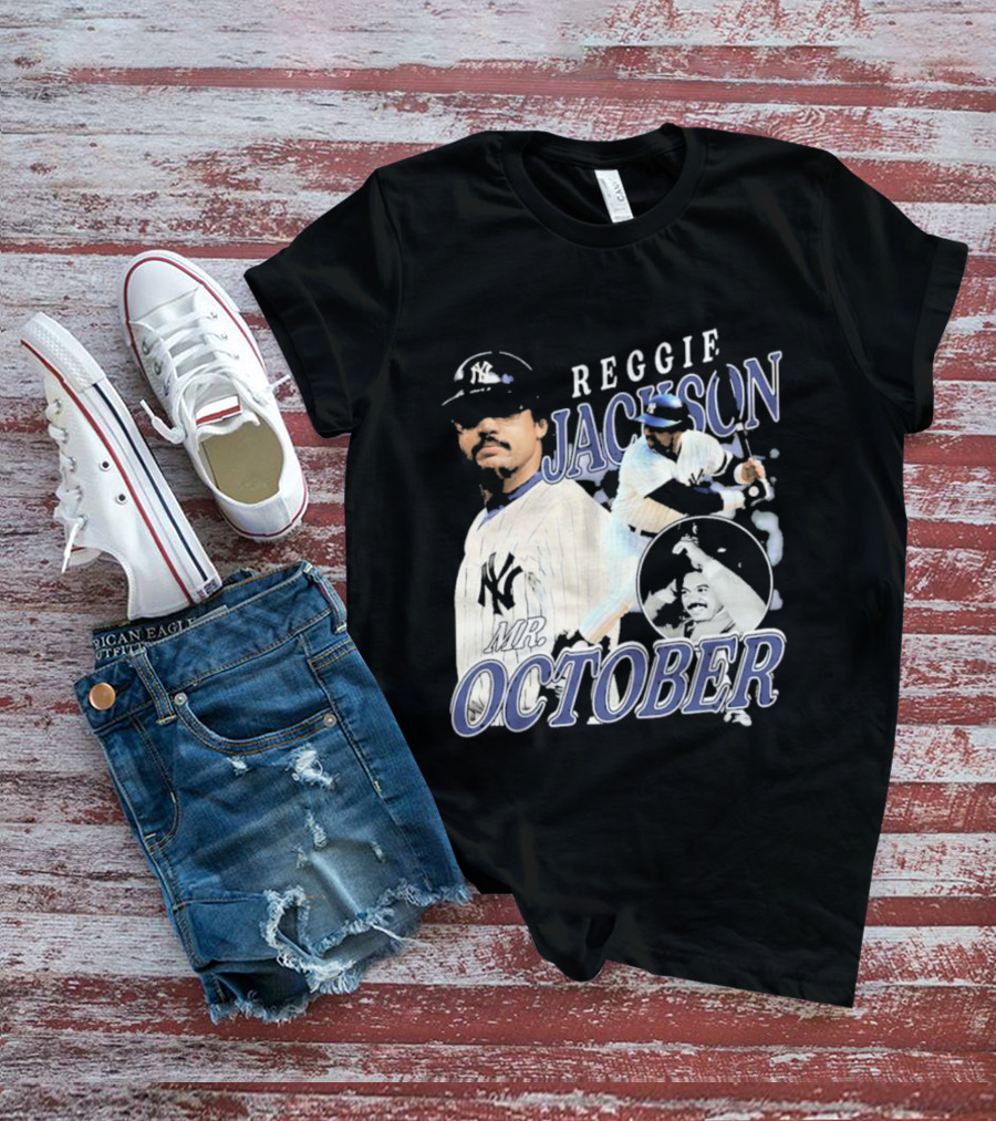 Reggie Jackson Mr October Yankees Legend T-Shirt