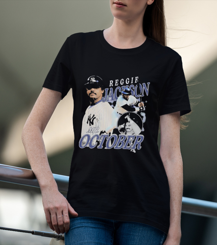 Reggie Jackson Mr October Yankees Legend T-Shirt