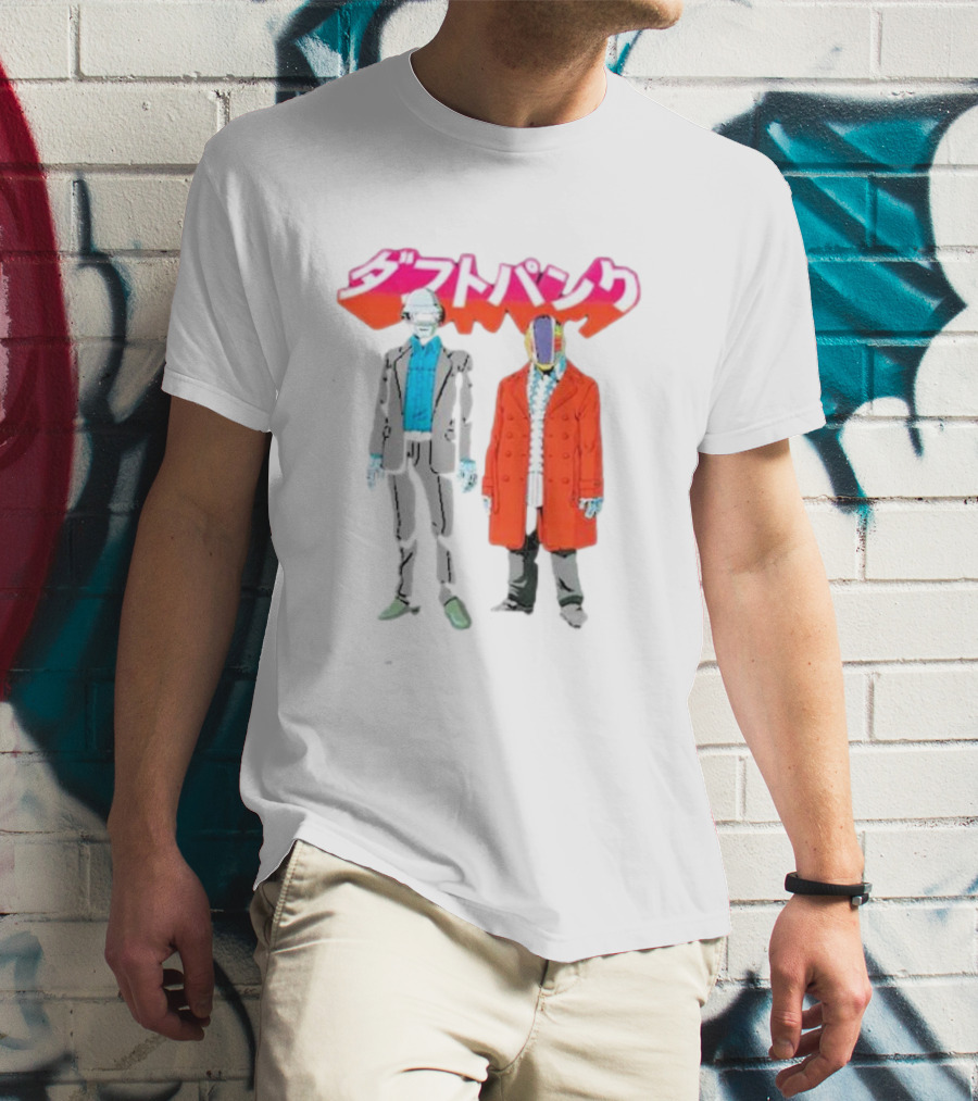 Daft Punk Anime Style Characters T-Shirt