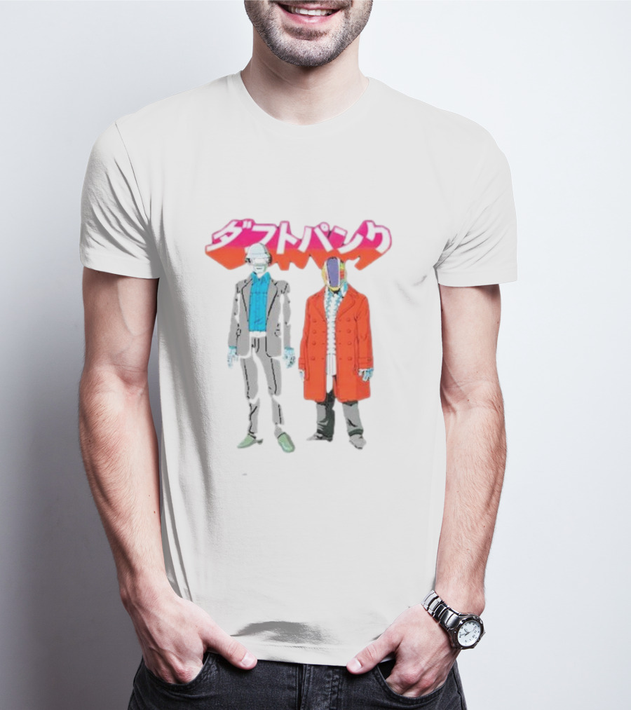Daft Punk Anime Style Characters T-Shirt