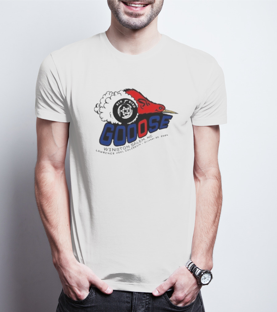 Goose Red Head Winston Salem NC Lawrence Joel Coliseum October 25 T-Shirt