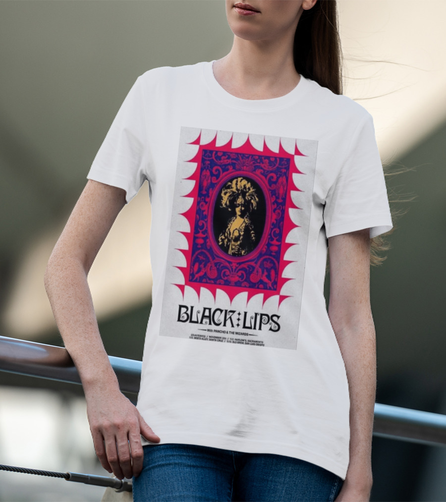 Black Lips With Poncho And The Wizards Santa Cruz San Luis Obispo T-Shirt