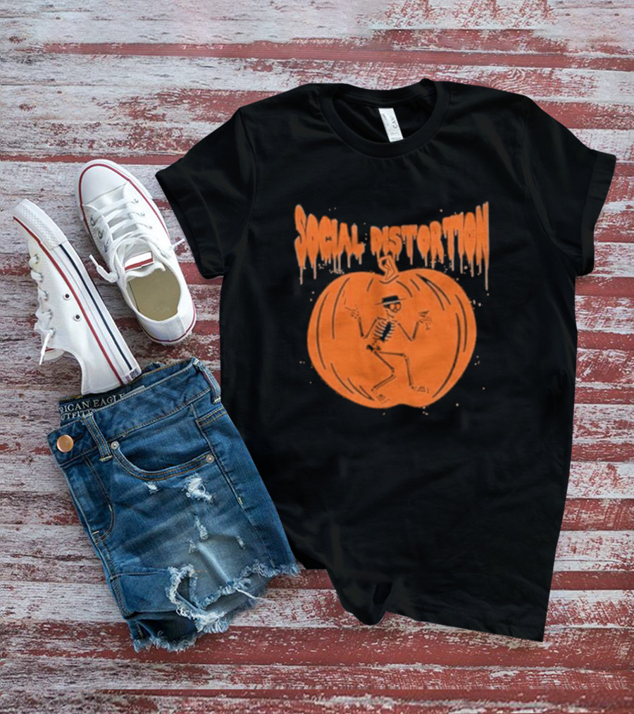 Social Distortion Skeleton Pumpkin T-Shirt