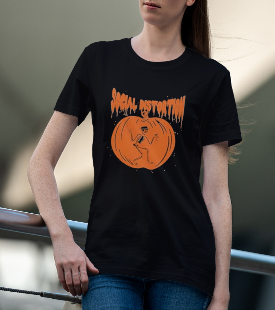 Social Distortion Skeleton Pumpkin T-Shirt
