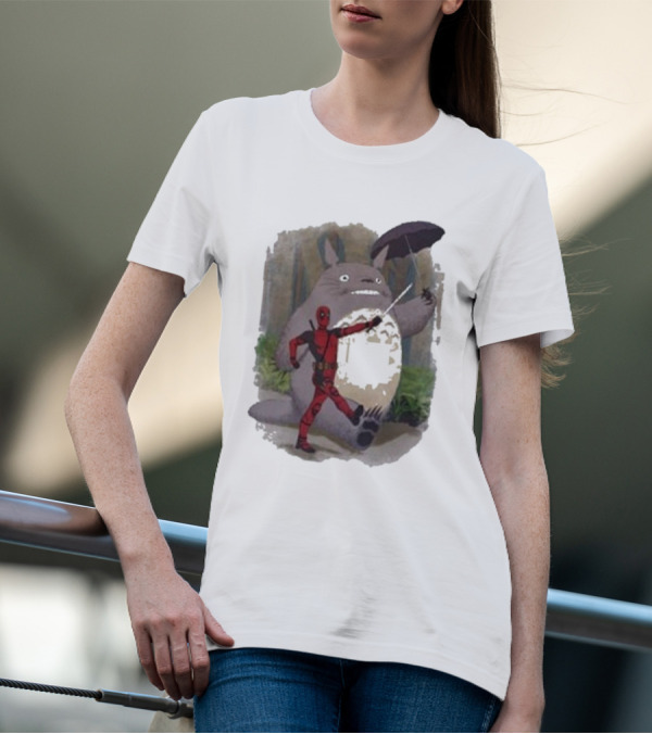 My Neighbor Totoro Deadpool Umbrella Adventure T-Shirt