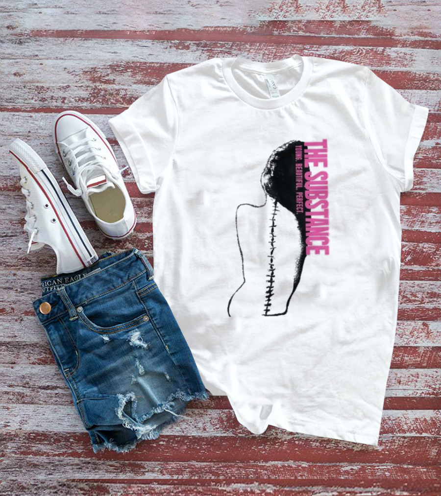 THE SUBSTANCE Young Beautiful Perfect Spine T-Shirt