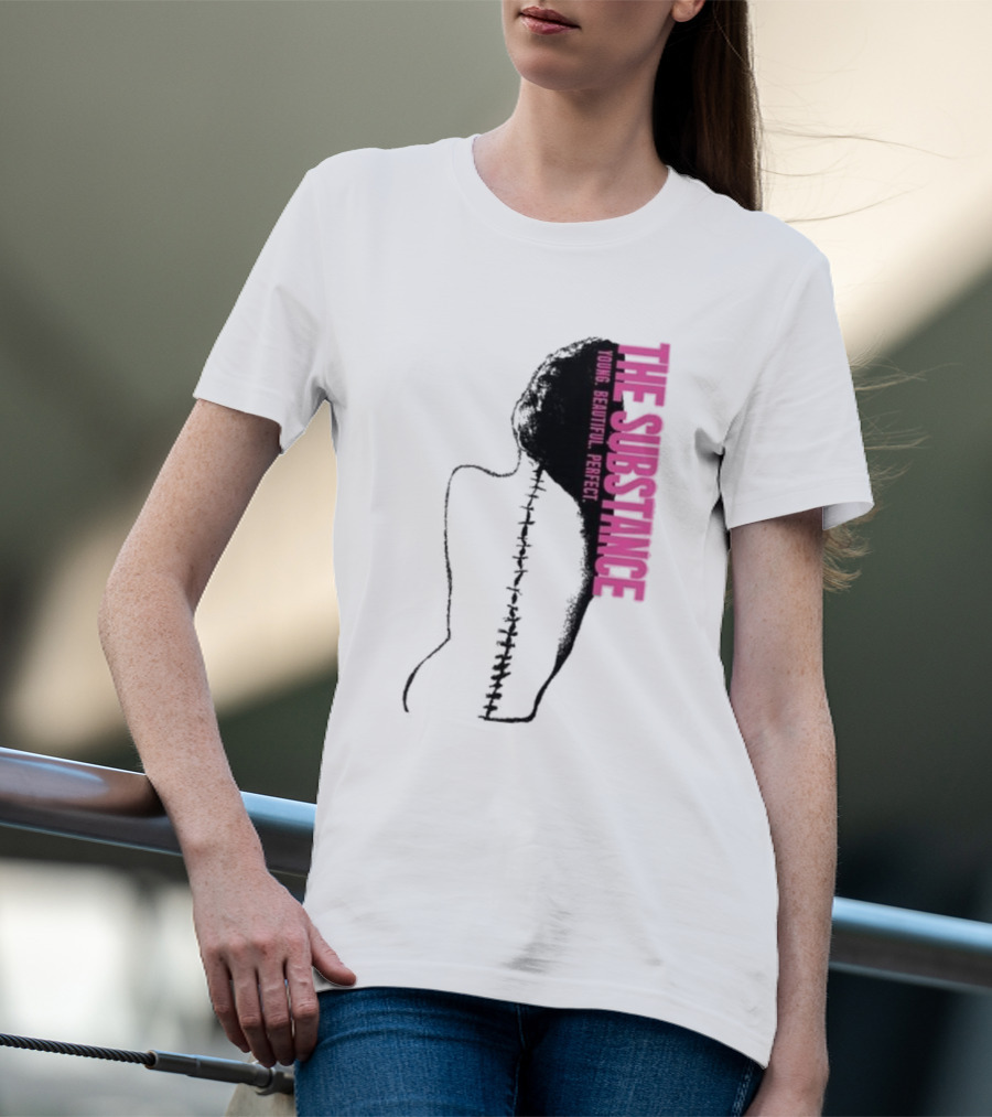 THE SUBSTANCE Young Beautiful Perfect Spine T-Shirt