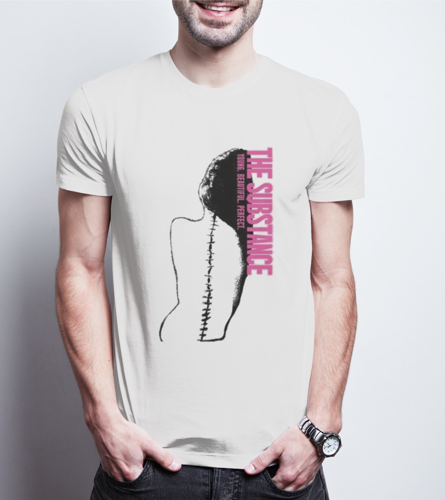 THE SUBSTANCE Young Beautiful Perfect Spine T-Shirt