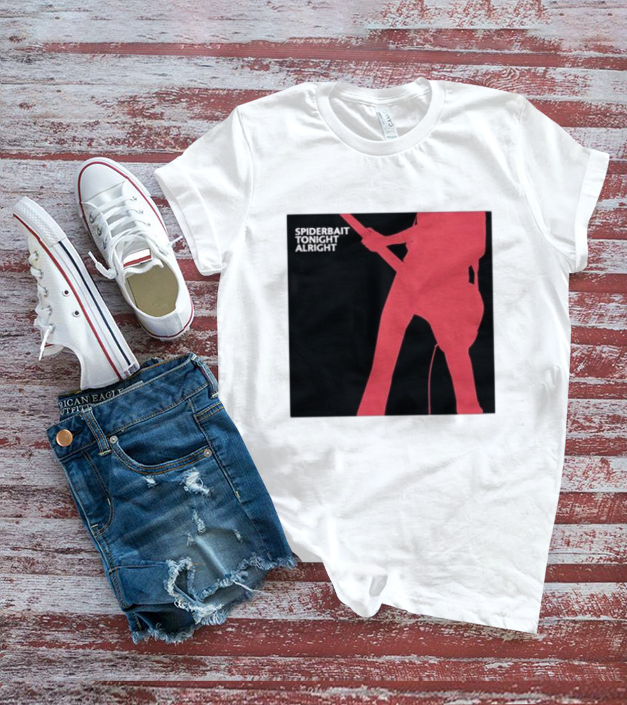 Spiderbait Tonight Alright Red Guitar T-Shirt