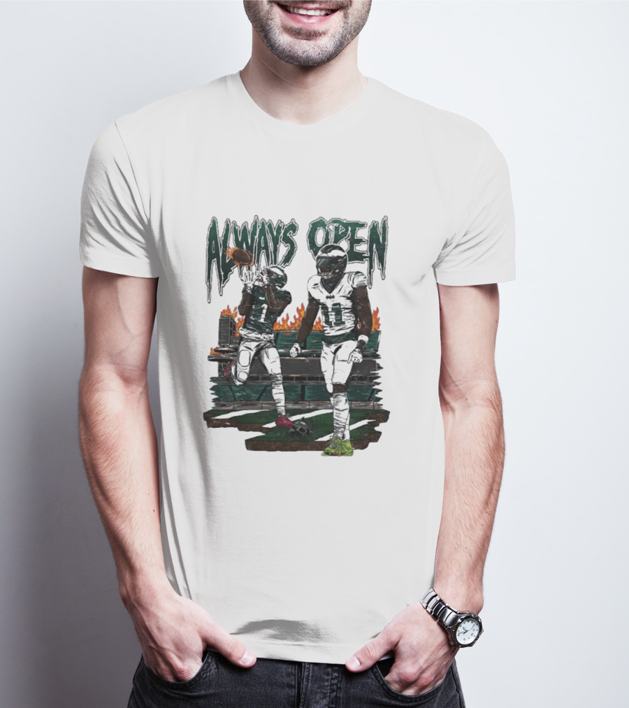 Always Open Jalen Hurts AJ Brown Football Duo T-Shirt