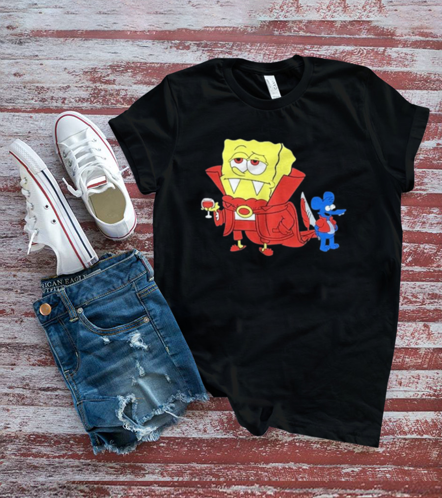 Double’S Bobsferatu SpongeBob Vampire Simpsons Möbius T-Shirt