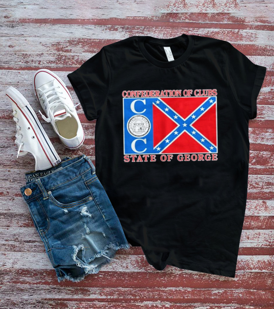 The Good Liars Confederation Of Clubs COC State Of Georgia Flag T-Shirt