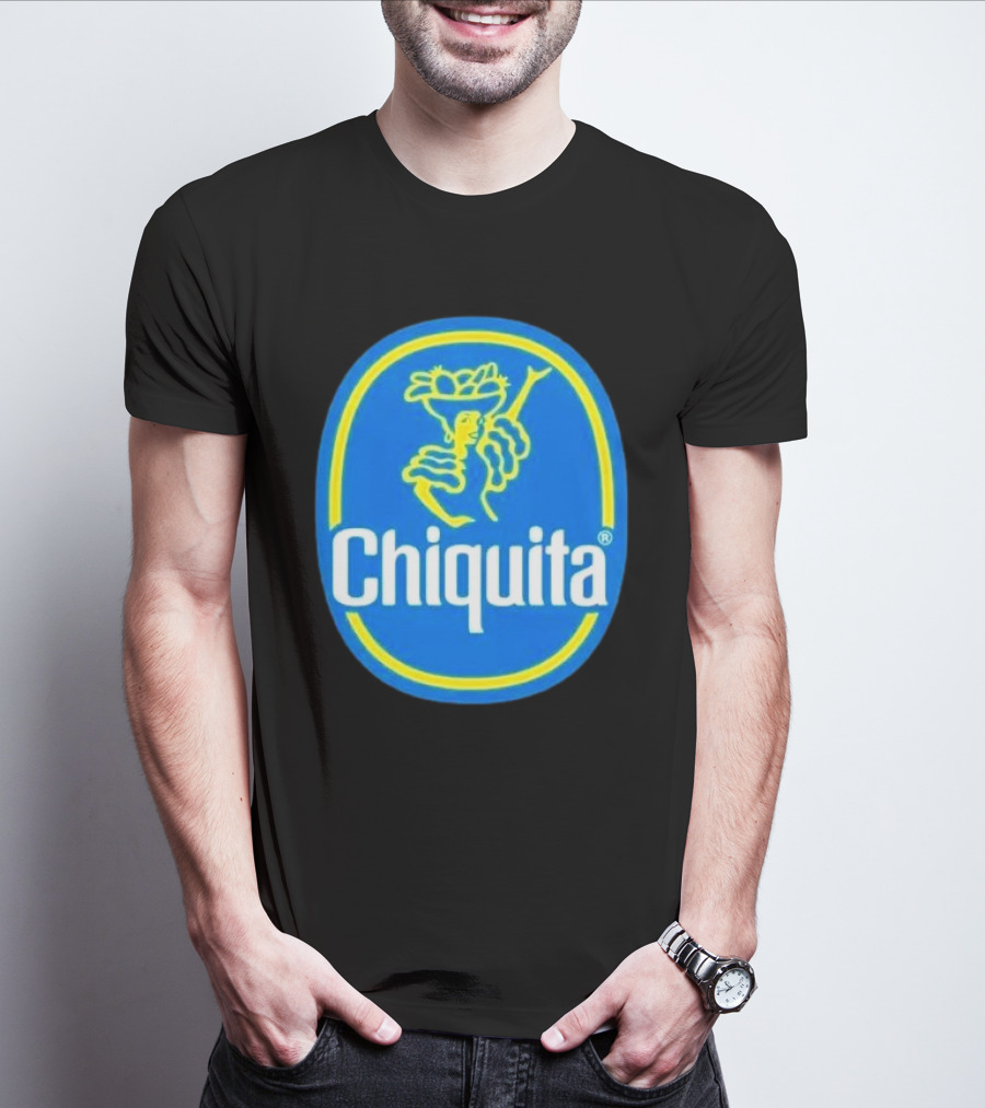 Chiquita Bananas Logo Iconic Blue And Yellow Emblem T-Shirt