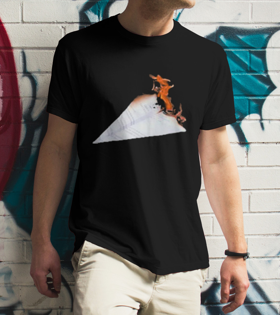 Lovejoyonline Lovejoy Nuisance Burning Paper Plane T-Shirt