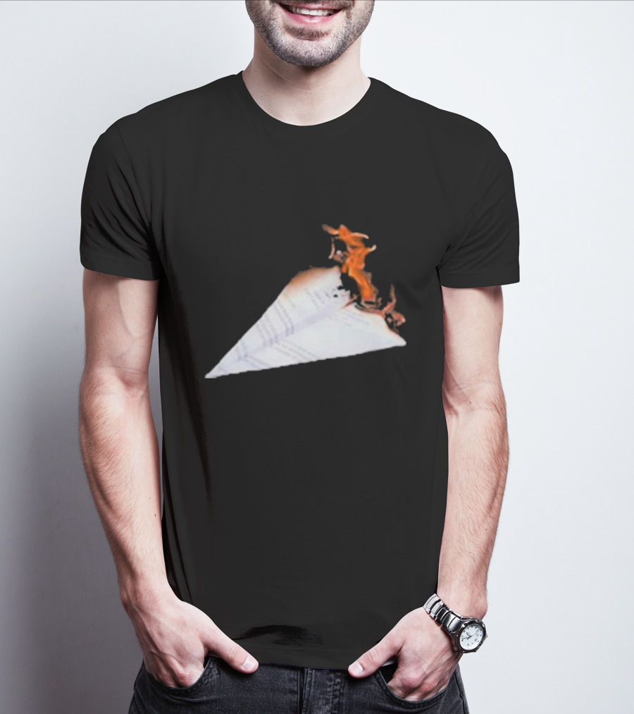 Lovejoyonline Lovejoy Nuisance Burning Paper Plane T-Shirt