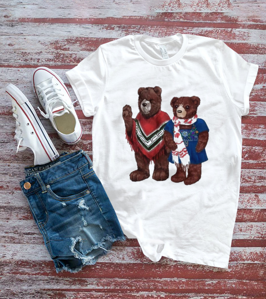 My Morning Jacket Pooch And Denise Bears Winter Poncho And Scarf T-Shirt
