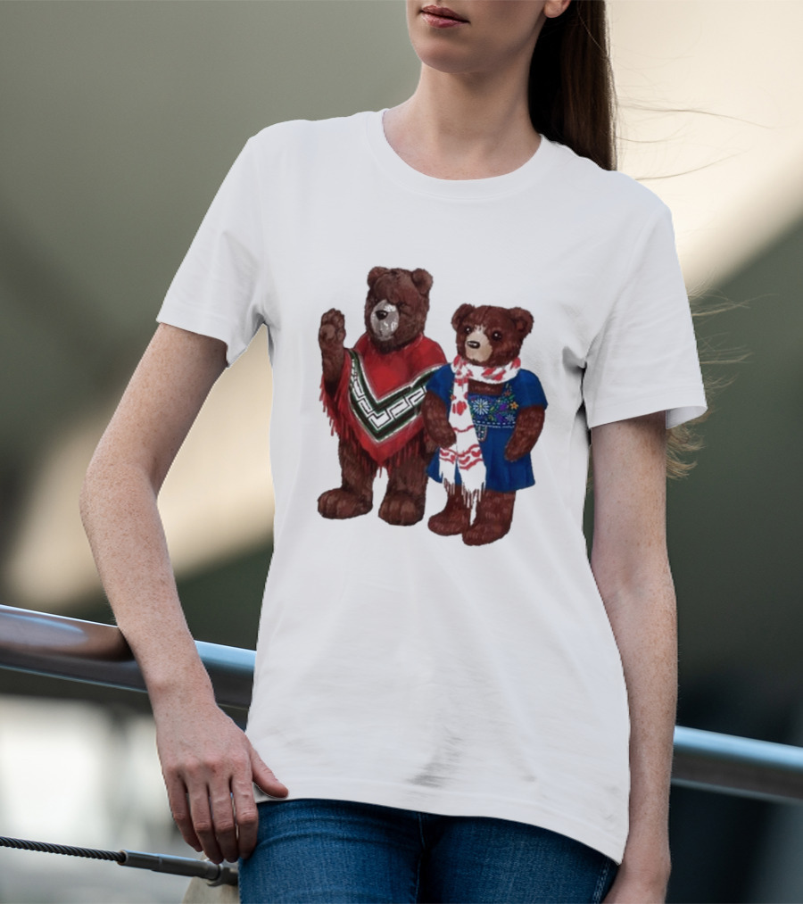My Morning Jacket Pooch And Denise Bears Winter Poncho And Scarf T-Shirt