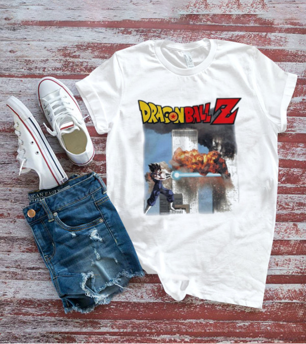 Dragon Ball Z Vegito 9/11 Twin Towers Controversial Image T-Shirt