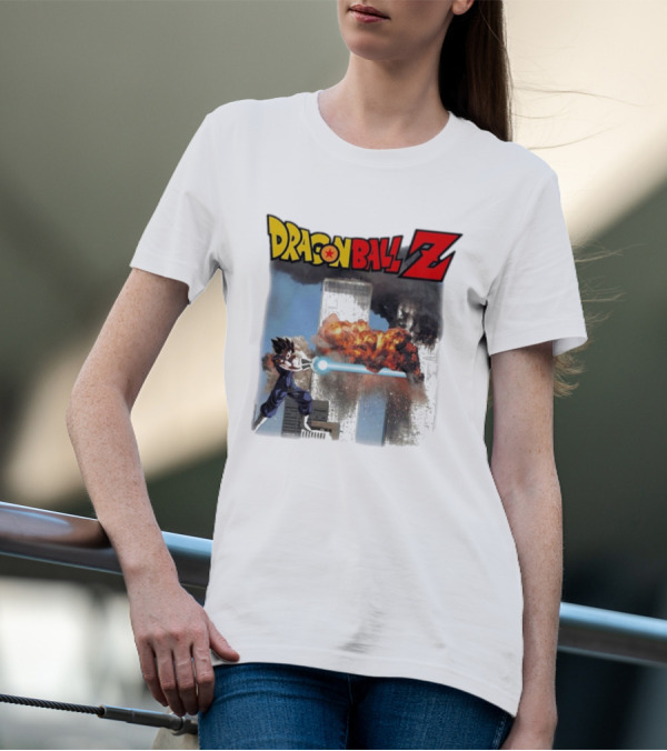 Dragon Ball Z Vegito 9/11 Twin Towers Controversial Image T-Shirt