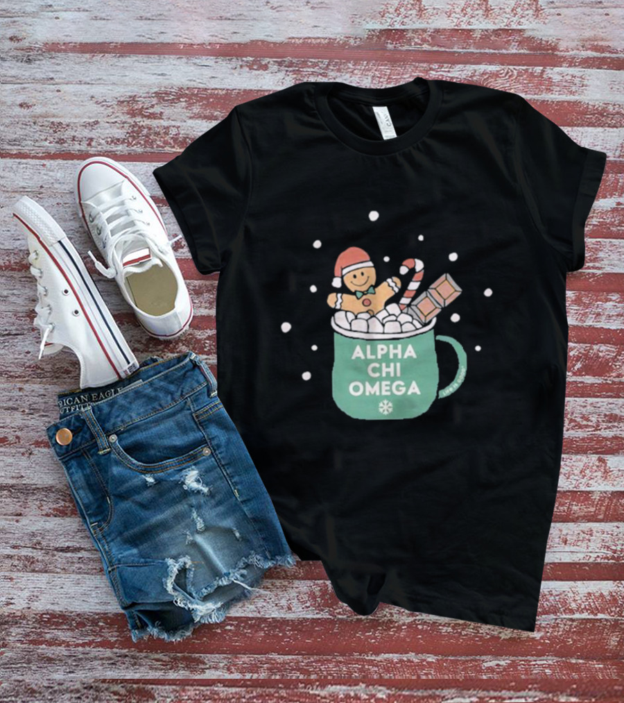 Life Is Good Alpha Chi Omega Holiday T-Shirt