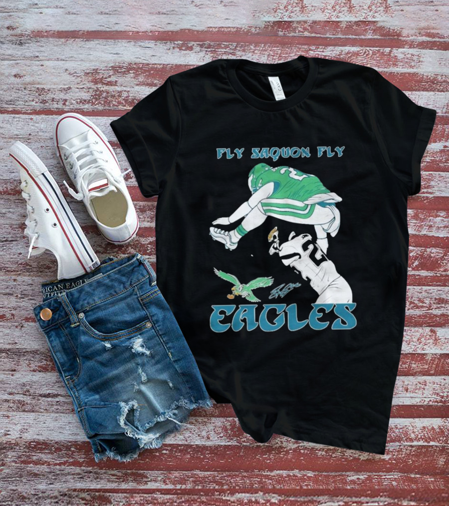 Fly Saquon Fly Eagles Philadelphia T-Shirt