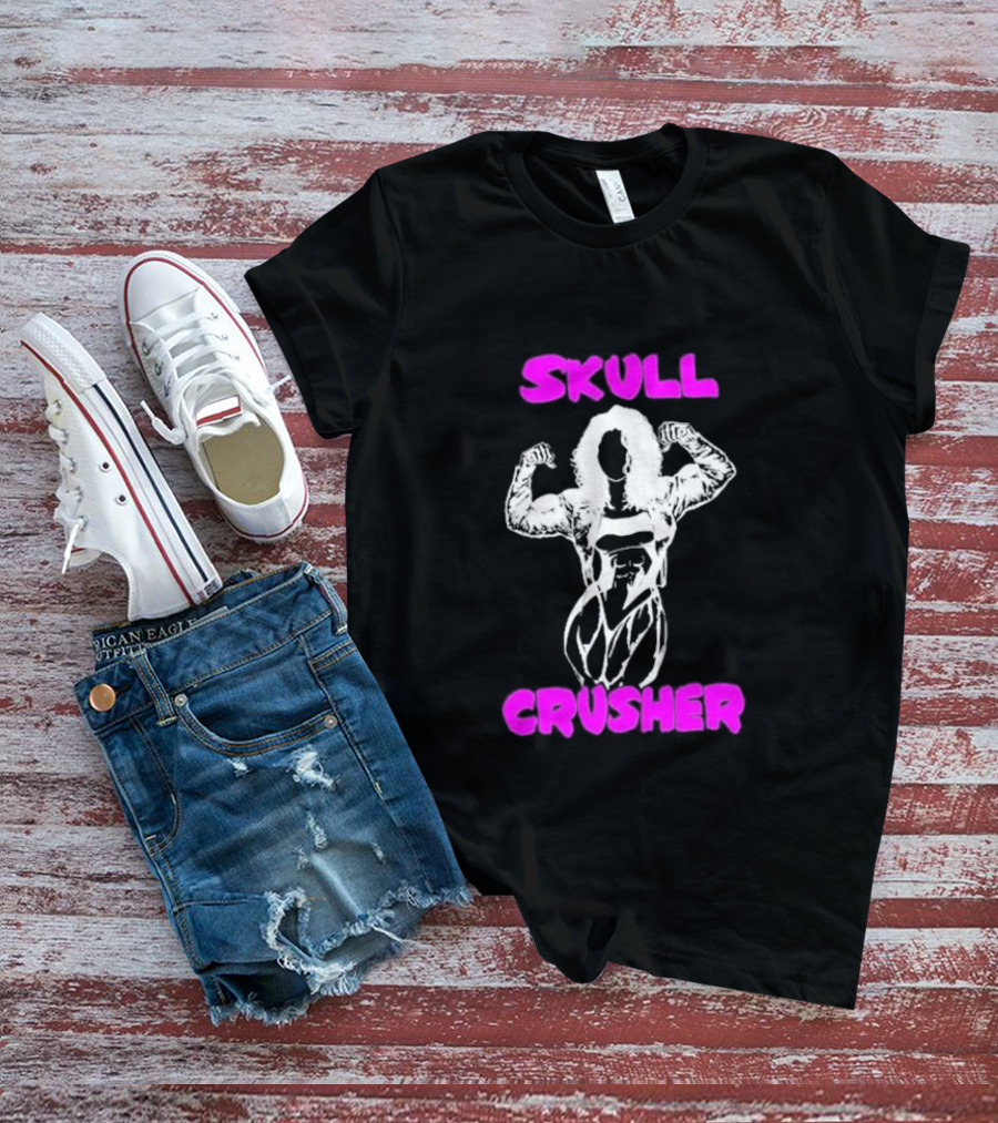 Skull Crusher Bodybuilder Flexing T-Shirt