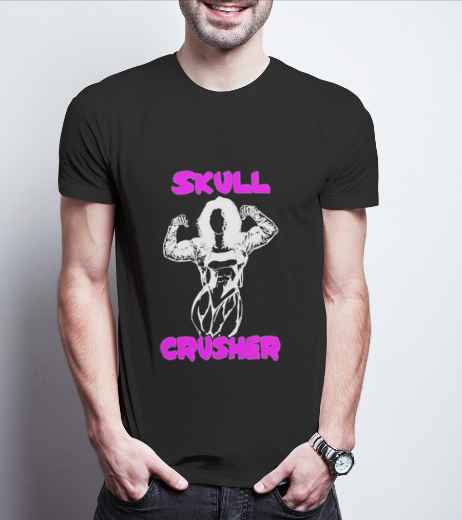 Skull Crusher Bodybuilder Flexing T-Shirt