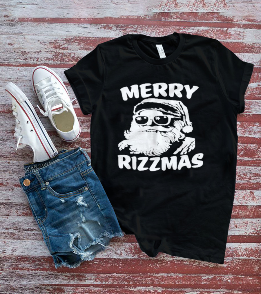 Blake Grupe Merry Rizzmas Santa With Sunglasses T-Shirt