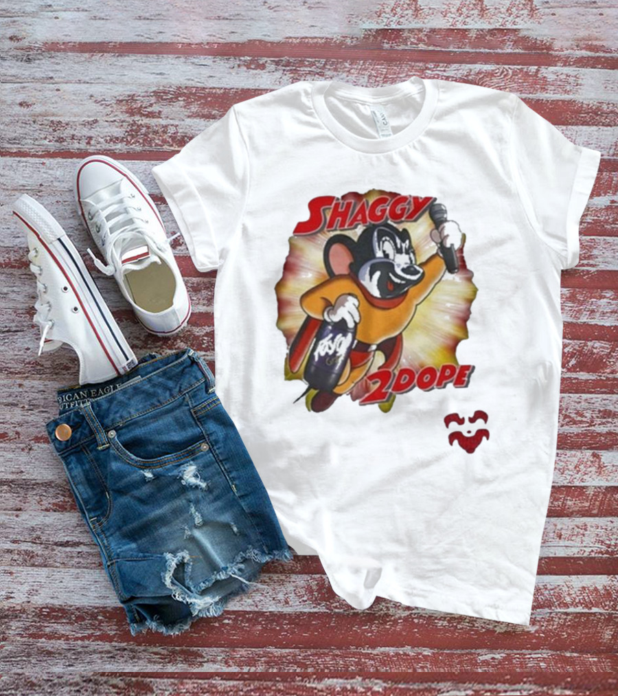 Shaggy 2 Dope Mighty Mouse Microphone Burst T-Shirt