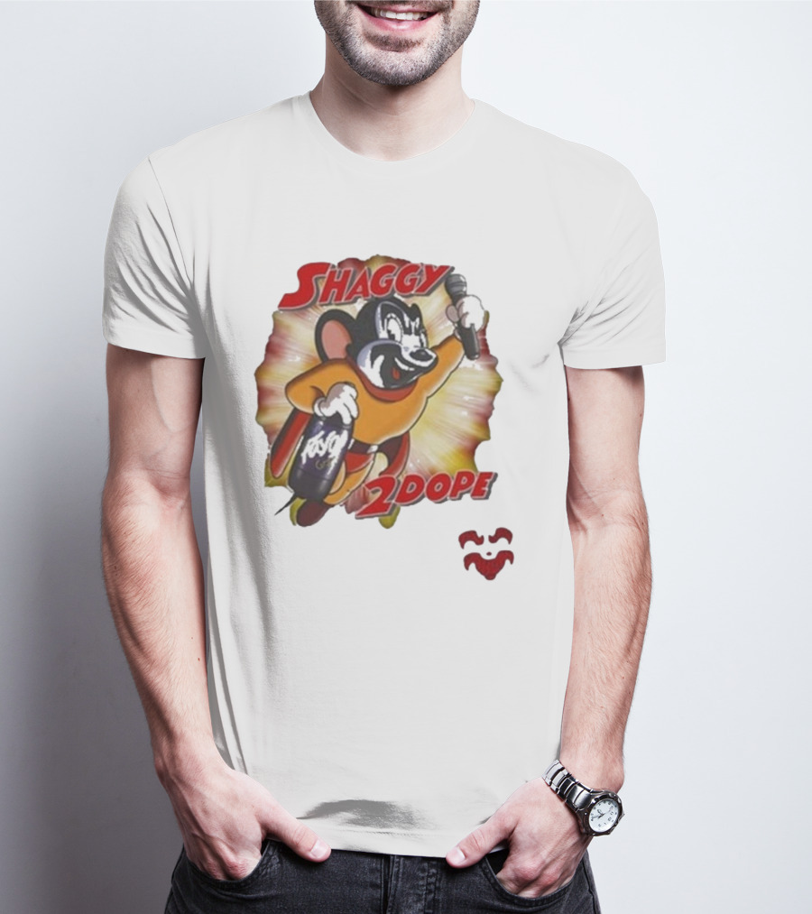 Shaggy 2 Dope Mighty Mouse Microphone Burst T-Shirt