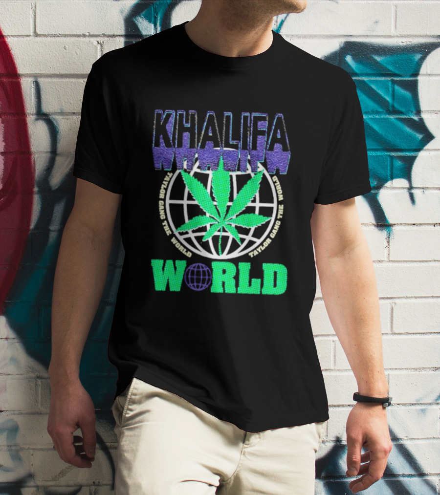 Khalifa Weed Taylor Gang The World T-Shirt