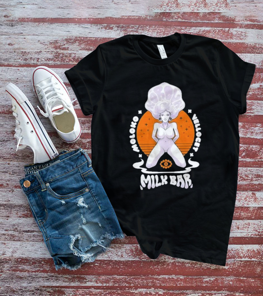 Korova Milk Bar Moloko Vellocet A Clockwork Orange Alex Malcolm McDowell T-Shirt
