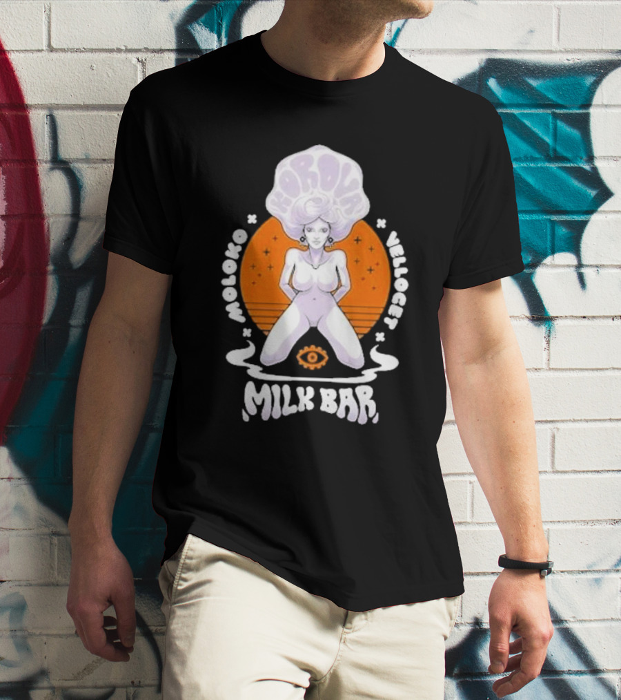 Korova Milk Bar Moloko Vellocet A Clockwork Orange Alex Malcolm McDowell T-Shirt