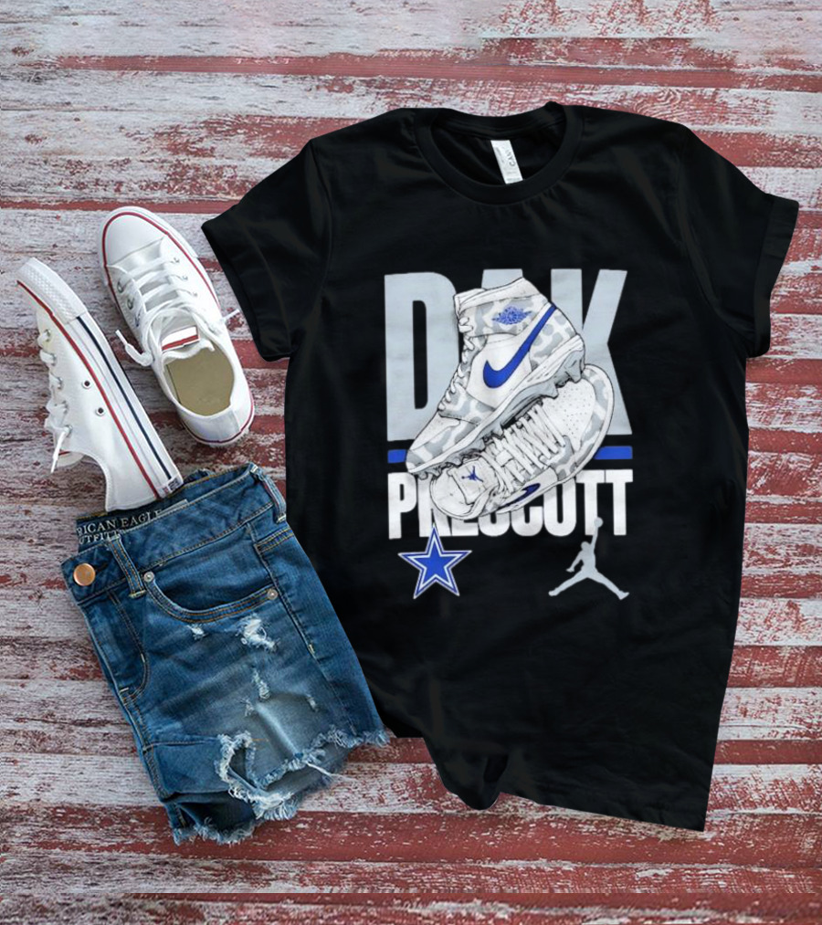 Dak Prescott Dallas Cowboys Jordan Brand Kicks Player Youth T-Shirt
