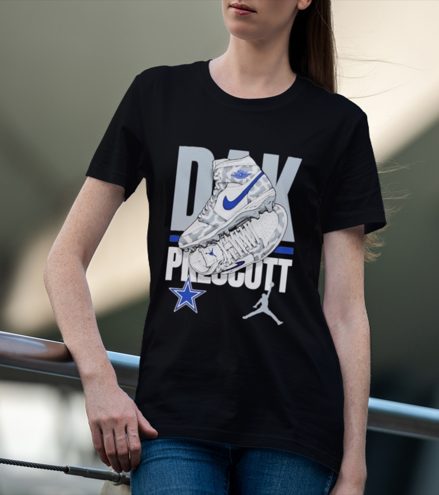 Dak Prescott Dallas Cowboys Jordan Brand Kicks Player Youth T-Shirt