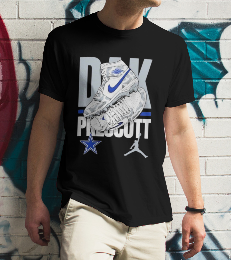 Dak Prescott Dallas Cowboys Jordan Brand Kicks Player Youth T-Shirt