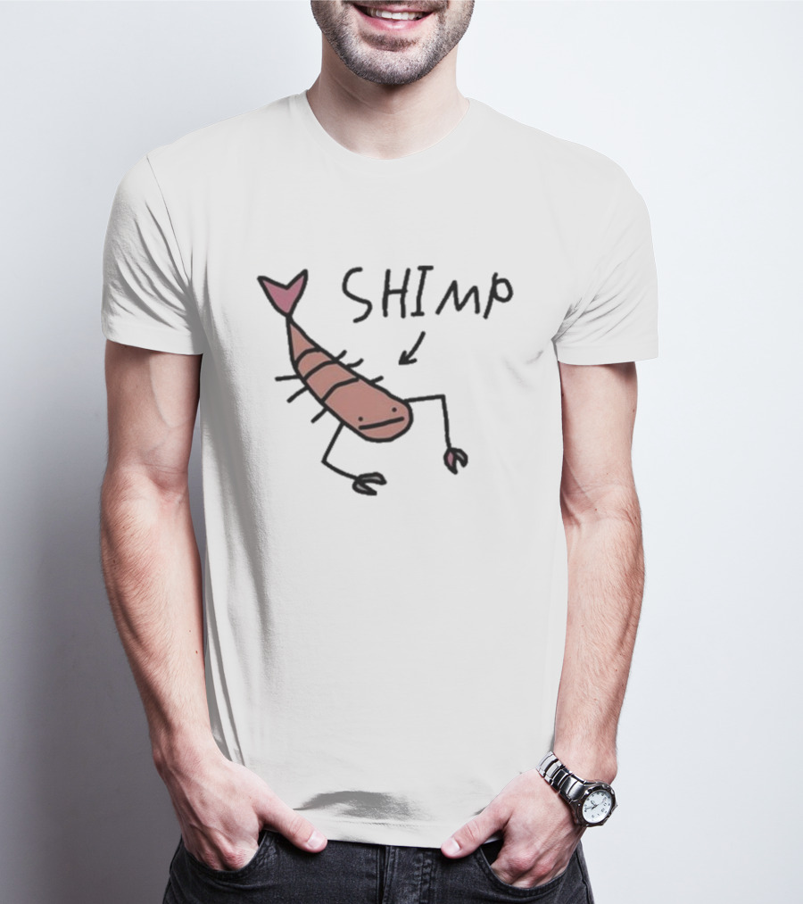 Worst Shimp Shrimp Drawing Humor T-Shirt