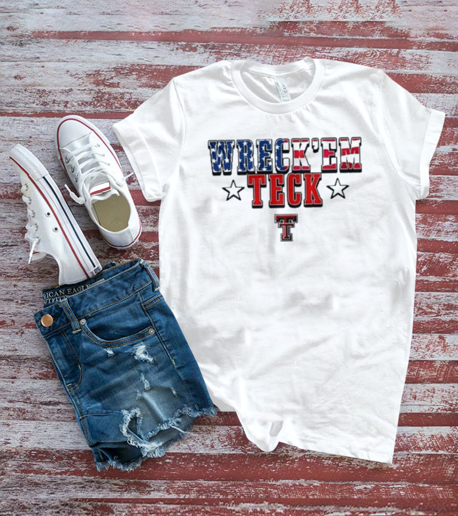 Wreck’em Tech Texas Stars TTU Sports T-Shirt