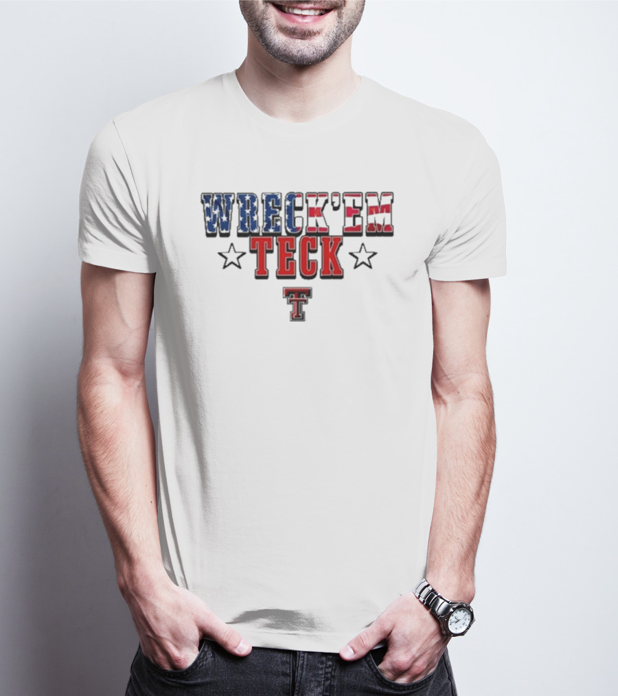 Wreck’em Tech Texas Stars TTU Sports T-Shirt