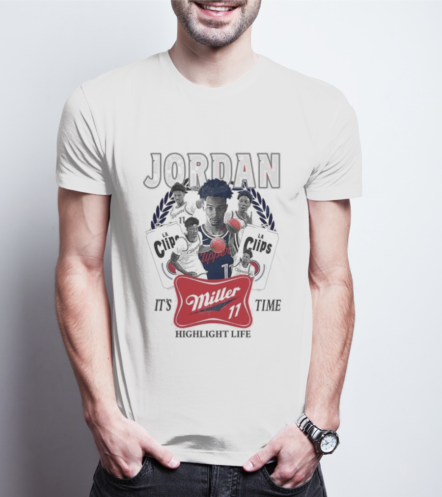 Jordan LA Clips Highlight Life Miller Time 11 T-Shirt