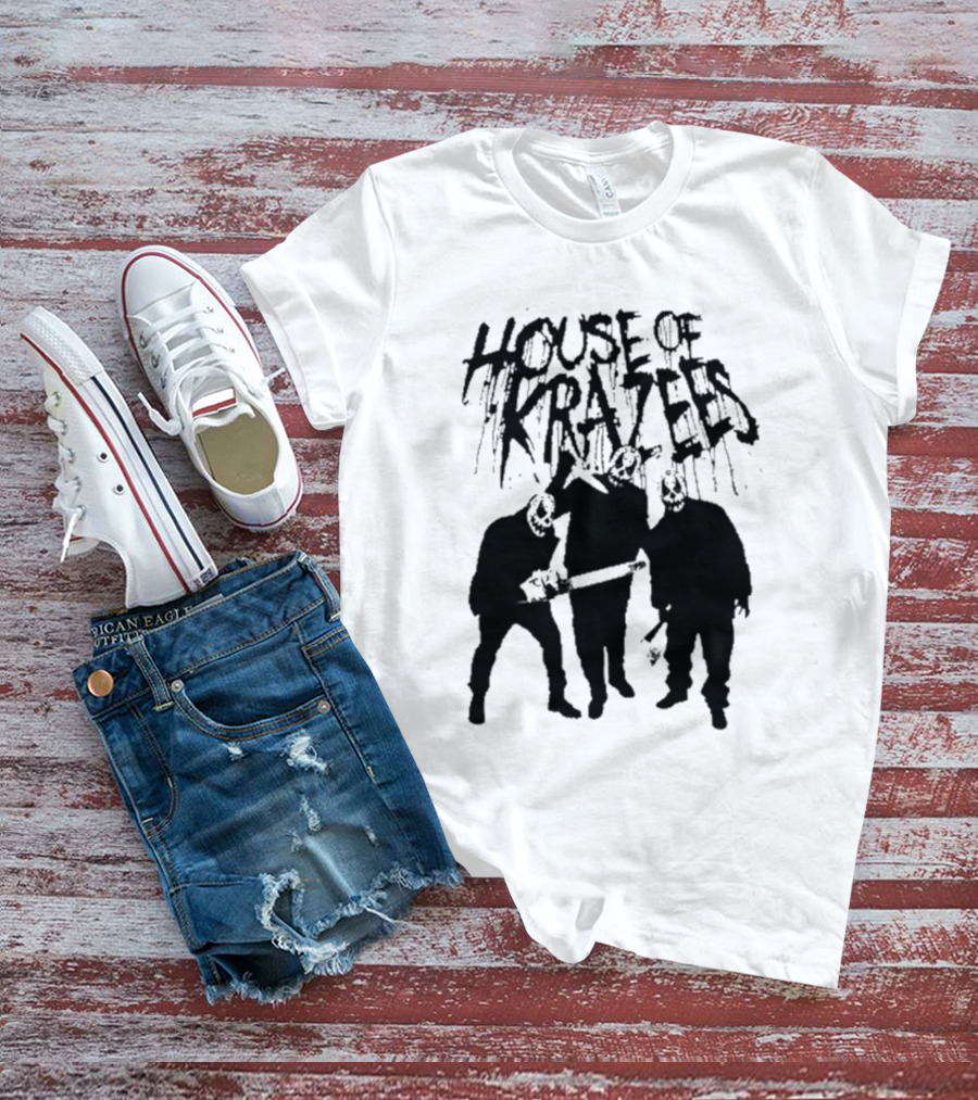 House Of Krazees MNE Stare Horror Mask Trio T-Shirt