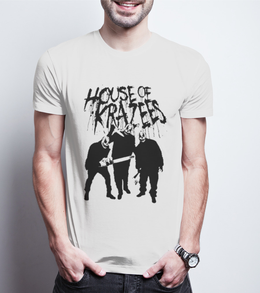 House Of Krazees MNE Stare Horror Mask Trio T-Shirt