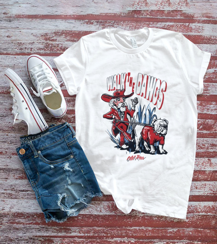 Walk The Dawgs Old Row Bulldog Cowboy T-Shirt
