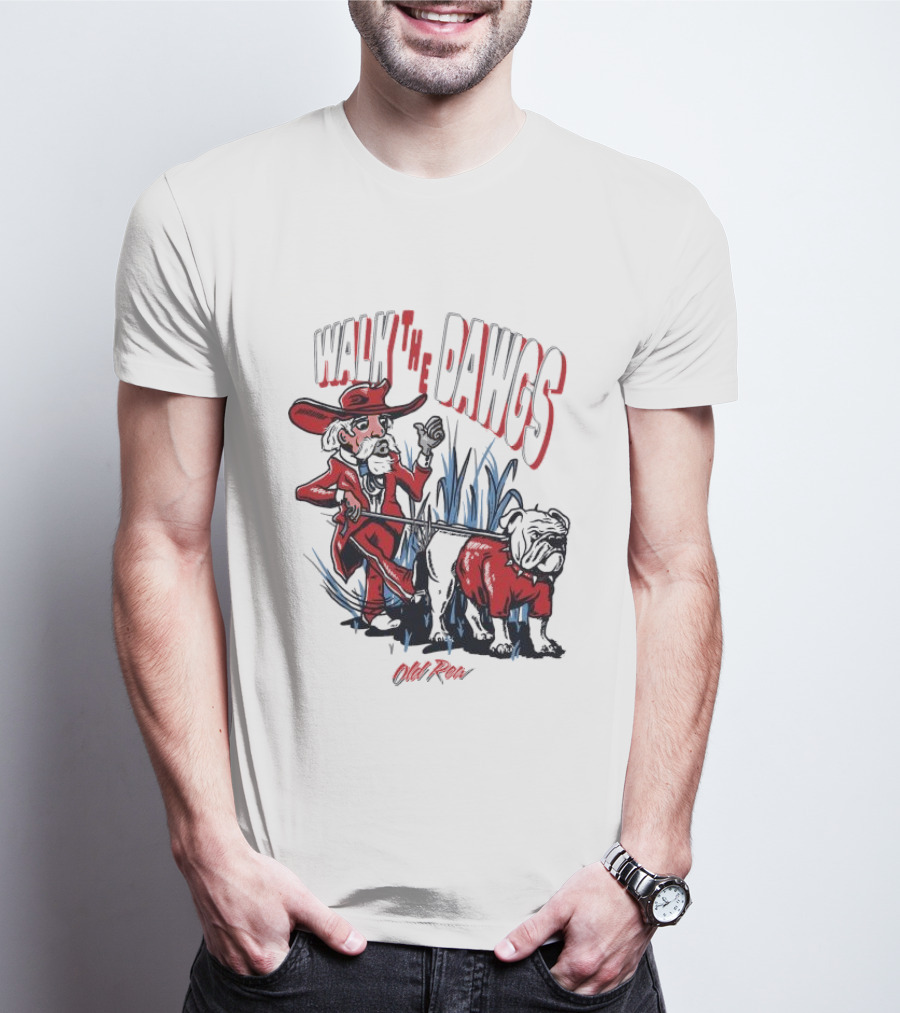 Walk The Dawgs Old Row Bulldog Cowboy T-Shirt