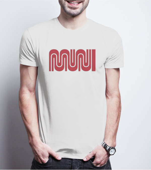 Muni Red Logo Ringer T-Shirt
