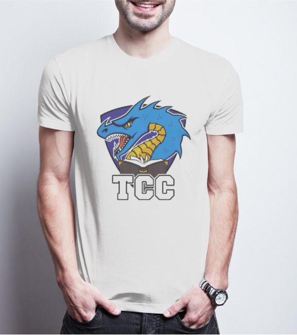 Tolarian Community College Sportsball Dragon Emblem TCC T-Shirt