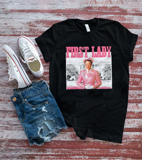 Mitali Parmar2 Elon Musk Pink First Lady White House T-Shirt