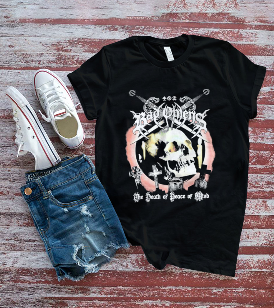 Bad Omens The Death Of Peace Of Mind Skull Cross Grave Swords T-Shirt