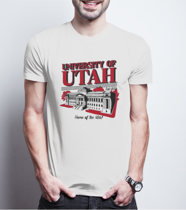 University Of Utah Home Of The Utes Est. 1850 Vintage Building T-Shirt