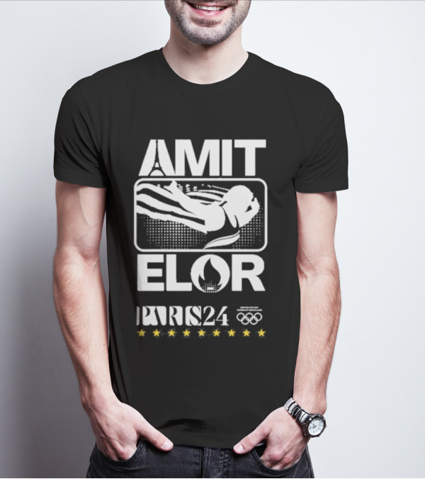 AMIT ELOR PARIS 24 OLYMPICS SWIMMING ICONS T-Shirt